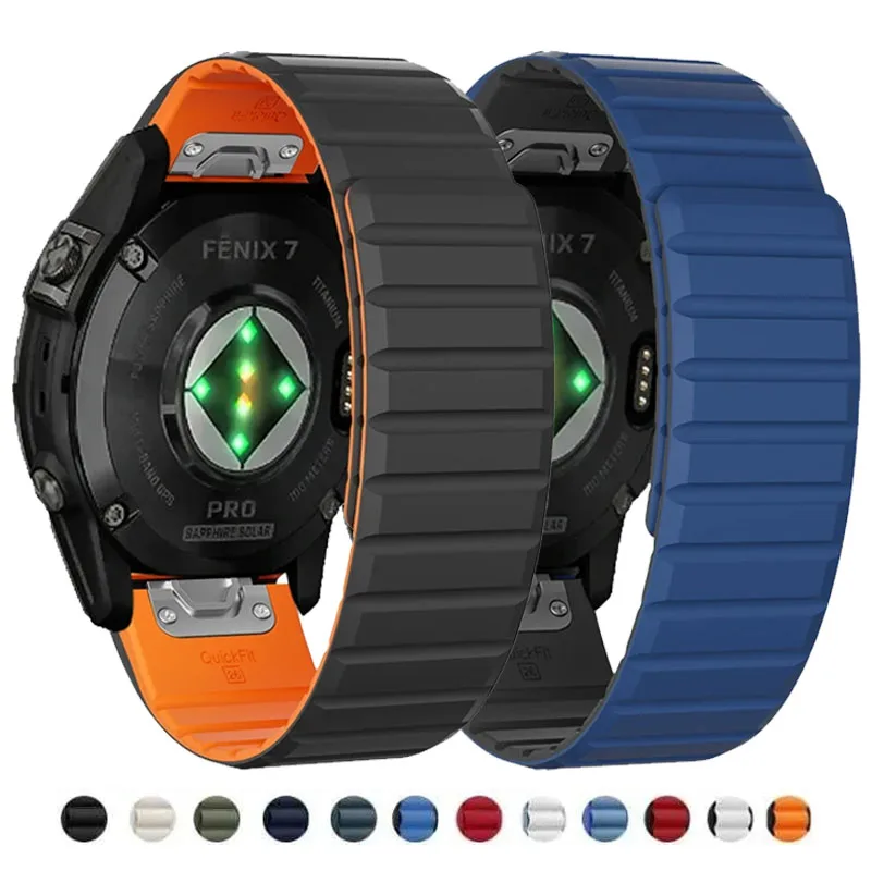 Silicone Watch Band 22Mm - سوار ساعة سيليكون لغارمين فينيكس ،