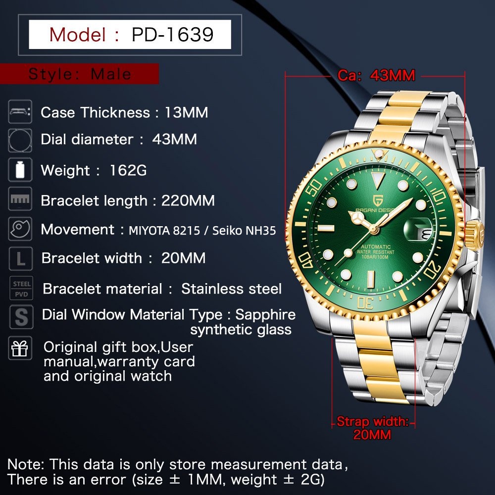ساعة يد أوتوماتيكية للرجال من  - مراجعة Rolex Watch Submariner وسعره