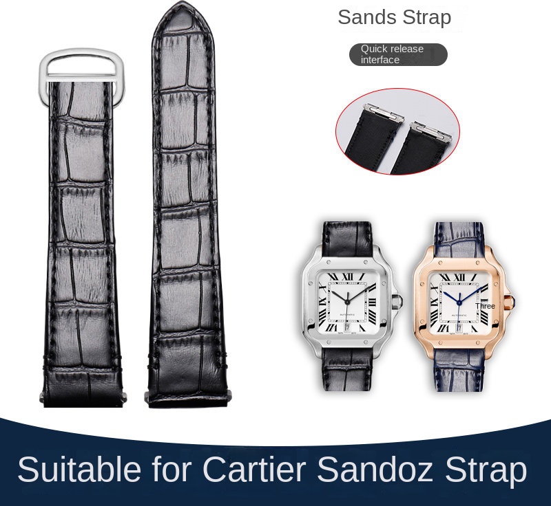 حزام ساعة من جلد البقر مقاس 21 - مراجعة Cartier Watch Santos وسعره