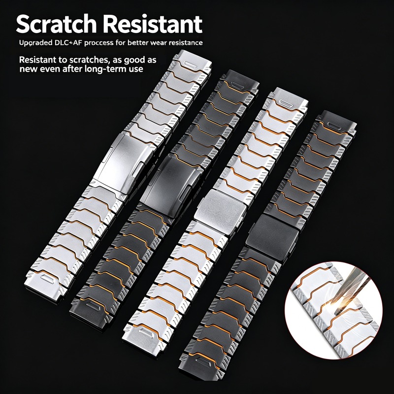 حزام مطاطي من التيتانيوم 22 مل - مراجعة Silicone Watch Band 22Mm وسعره