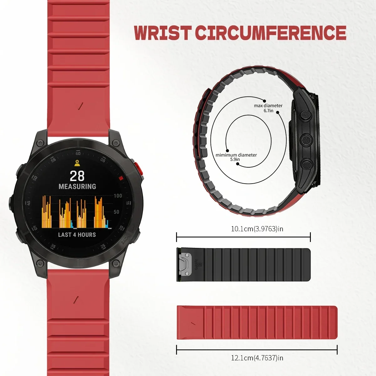 سوار ساعة سيليكون لغارمين فيني - مراجعة Silicone Watch Band 22Mm وسعره