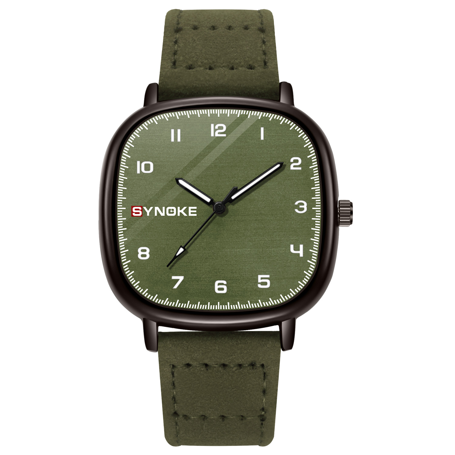 ساعة للرجال SYNOKE حافظة مصنوع - مراجعة Leather Watch Band Men وسعره