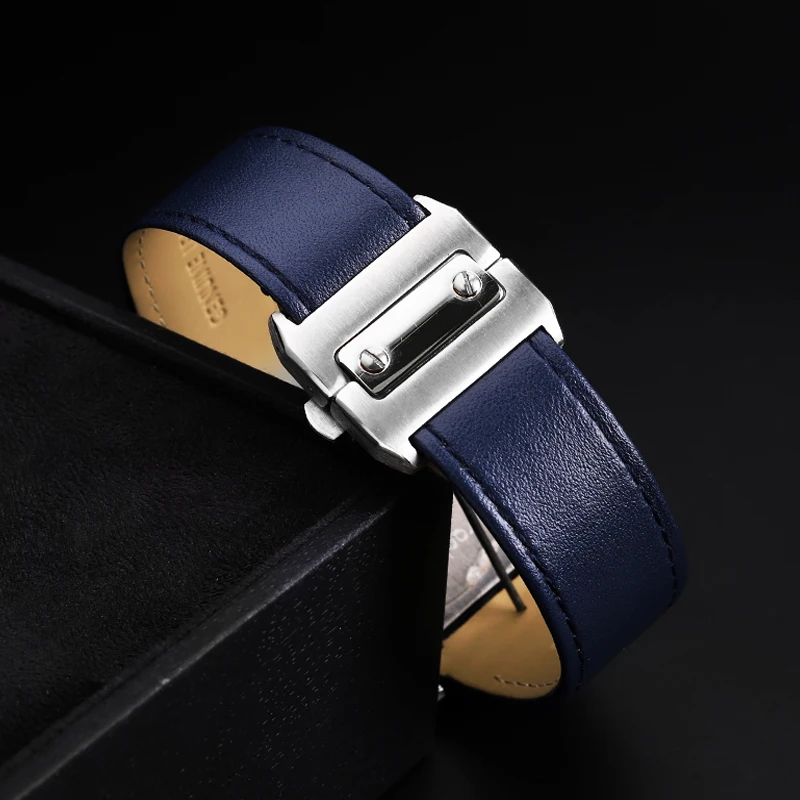 حزام ساعة من الجلد الأصلي لساع - مراجعة Cartier Watch Santos وسعره