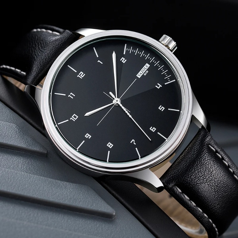 ساعة يد رجالية من YAZOLE، ساعة - مراجعة Leather Watch Band Men وسعره